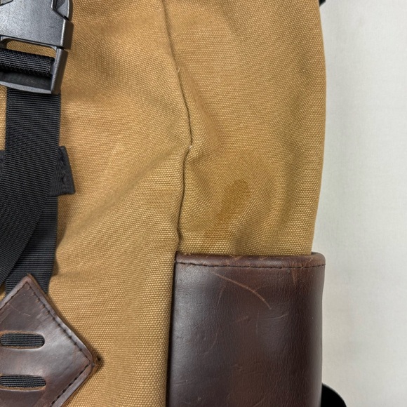 Topo Designs Klettersack Heritage Backpack Duck Brown Canvas Horween Leather USA - Picture 9 of 13